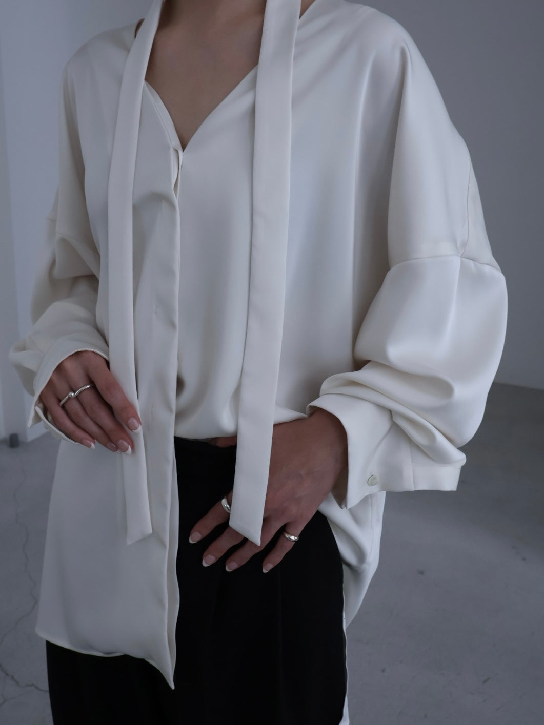 【Pre Order】3way Satin Shirts