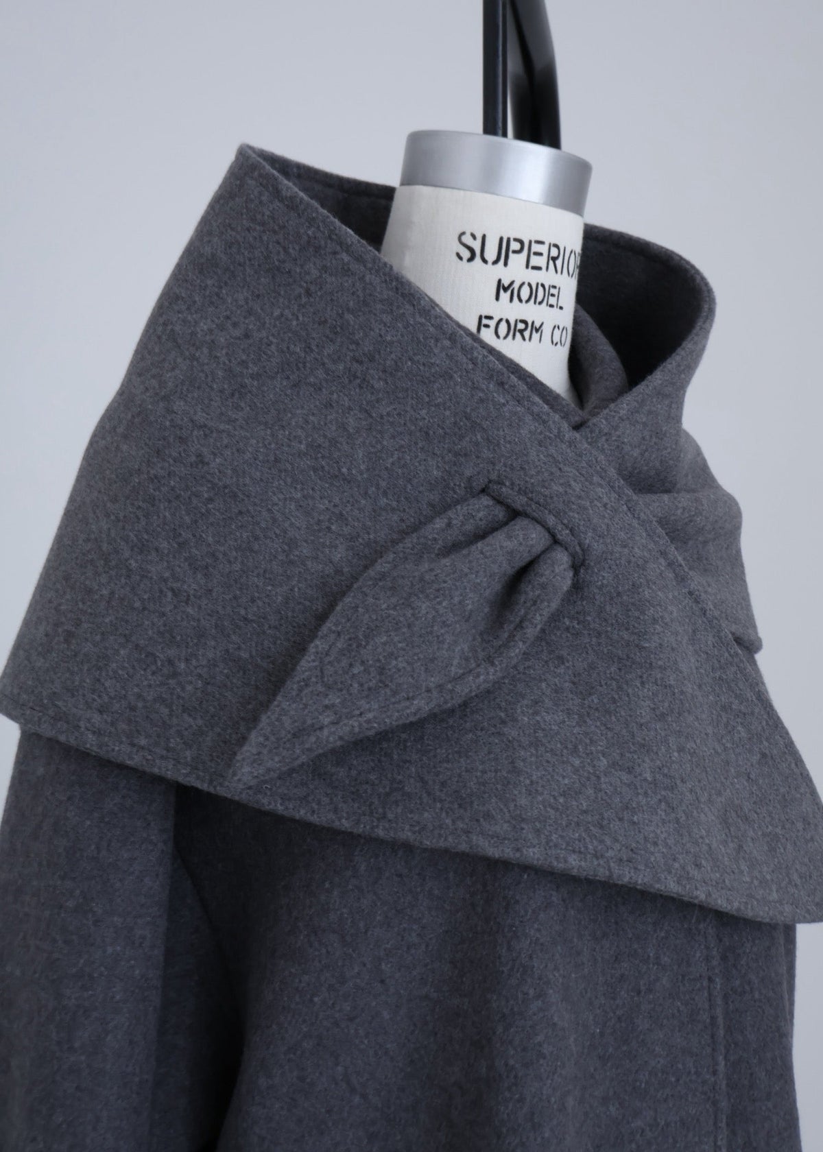 【Pre Order】 Wool Oversize Shirts Jacket & Wool Volume Stole Set