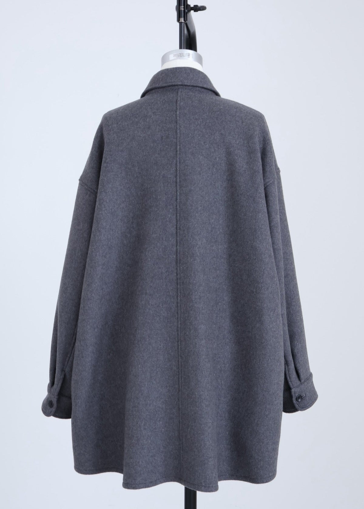 【Pre Order】 Wool Oversize Shirts Jacket & Wool Volume Stole Set
