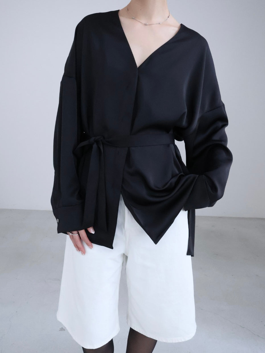 【Pre Order】3way Satin Shirts
