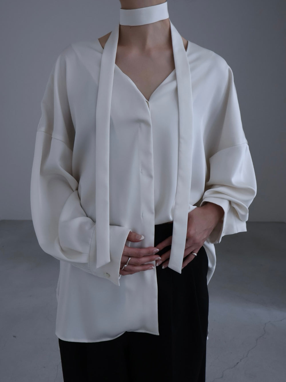 【Pre Order】3way Satin Shirts