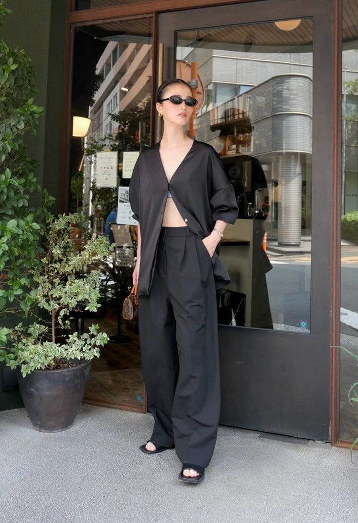 【Pre Order】3way Satin Shirts