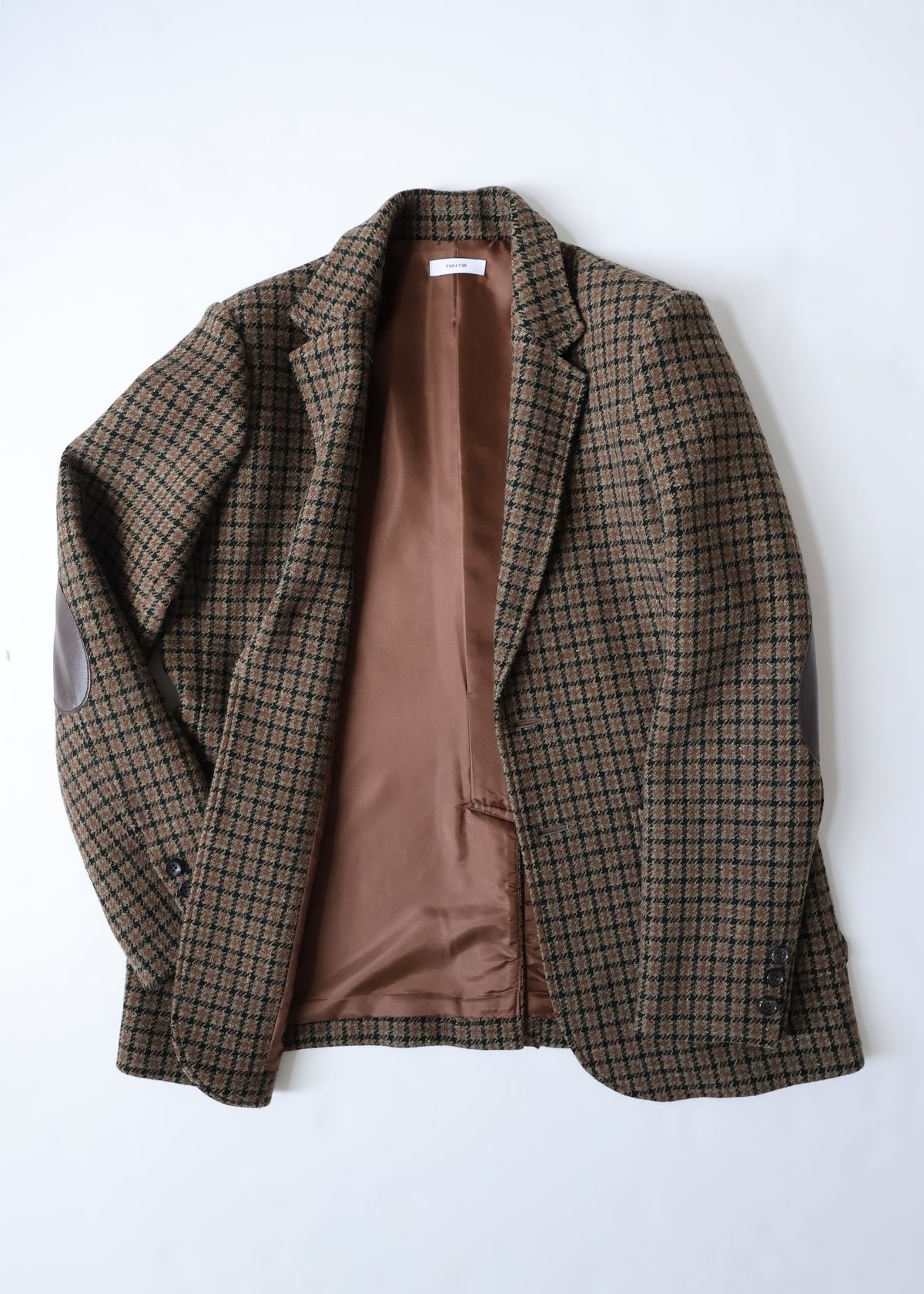 【Pre Order】 Leather Patch Jacket (Check)