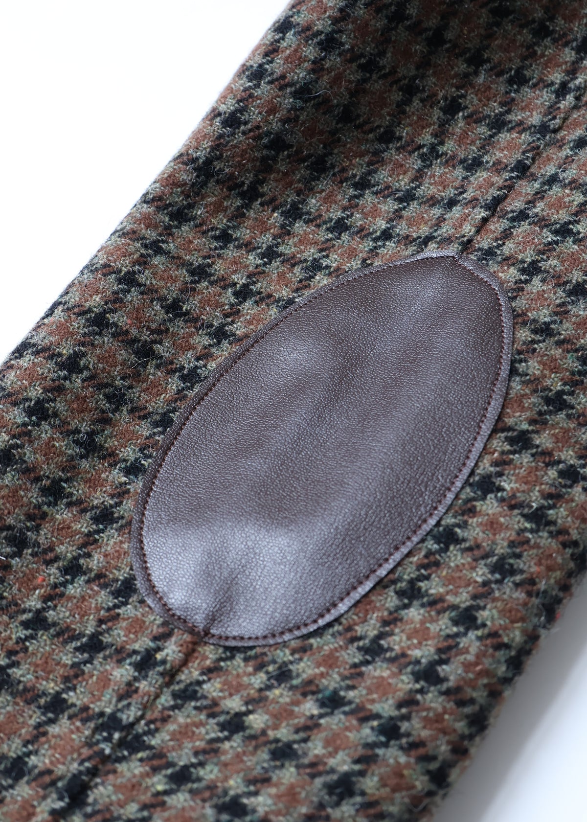 【Pre Order】 Leather Patch Jacket (Check)