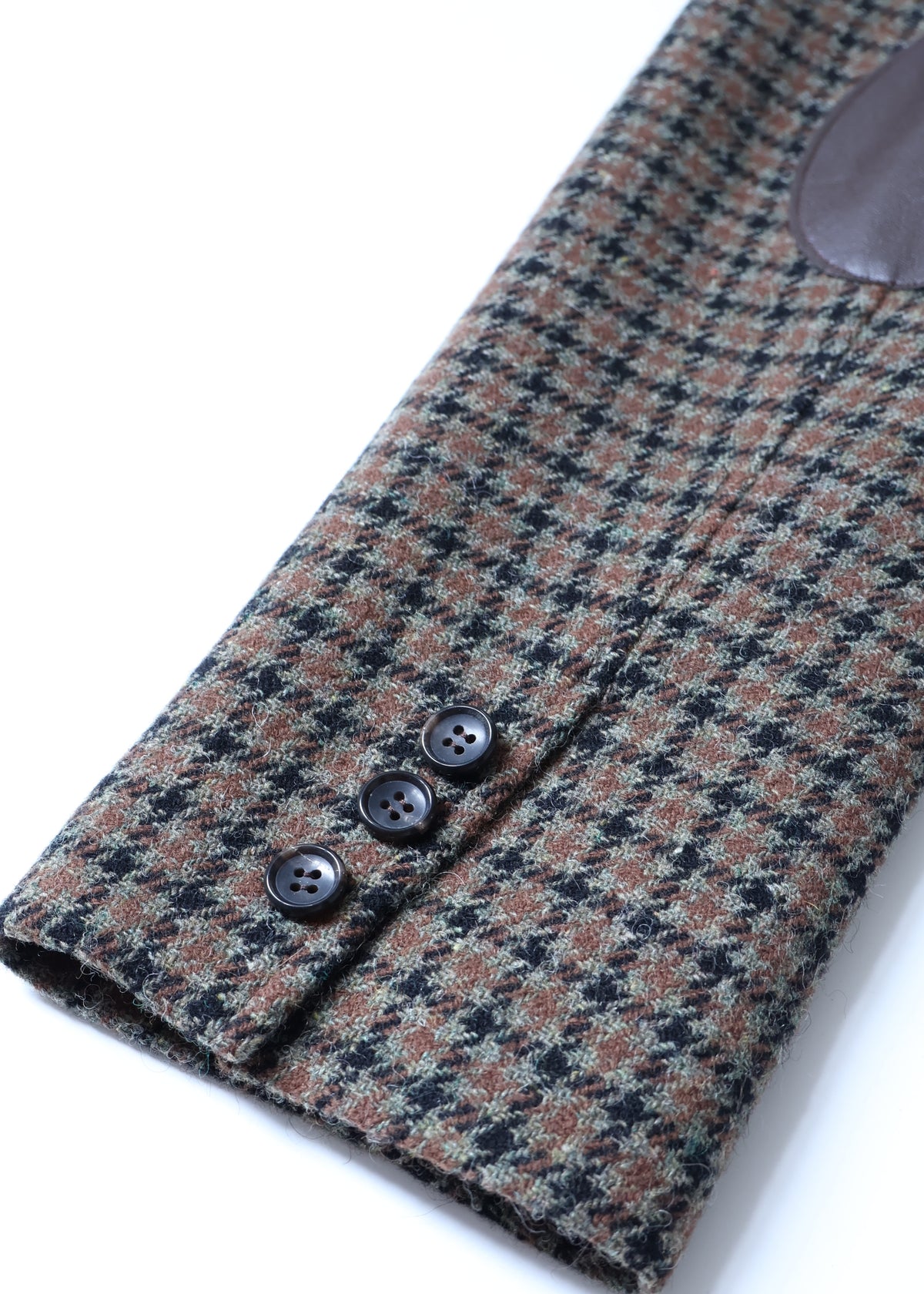 【Pre Order】 Leather Patch Jacket (Check)