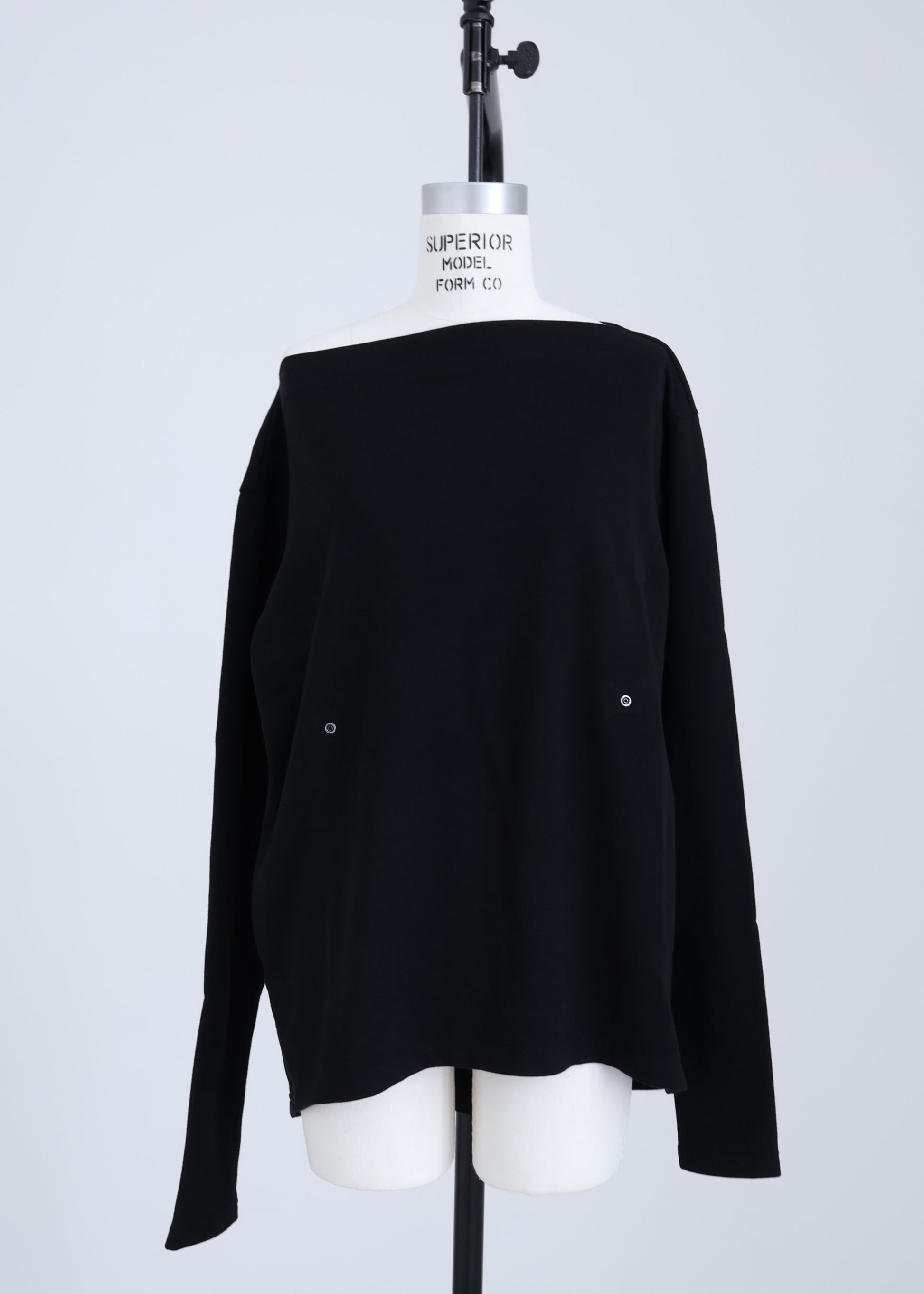 【Pre Order】 Snap Detail Top (Black)