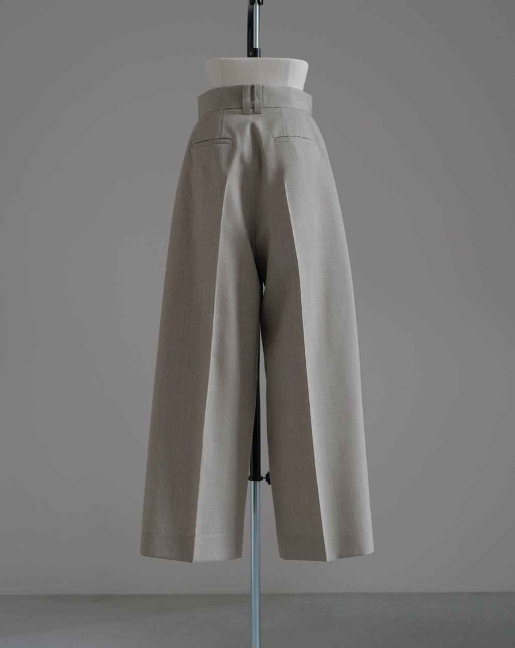 【Pre order】Tailored Fit Tuck Wide Pants（Graige）