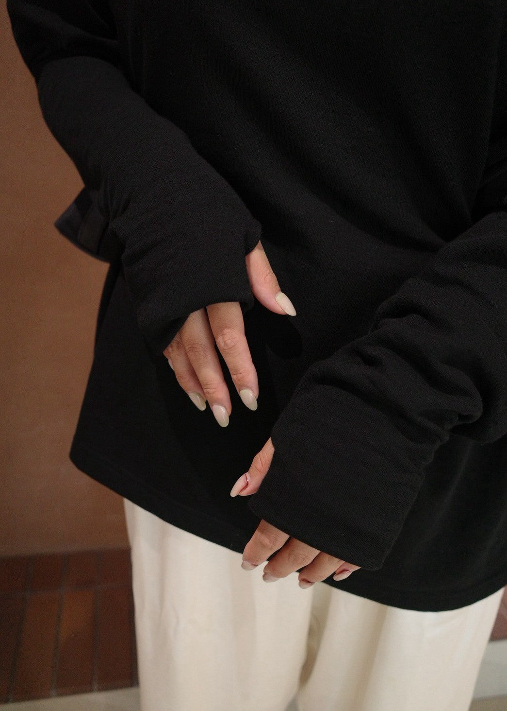 【Pre Order】 Snap Detail Top (Black)