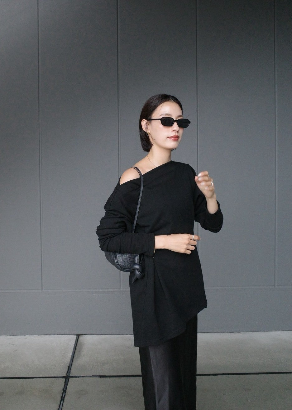 【Pre Order】 Snap Detail Top (Black)