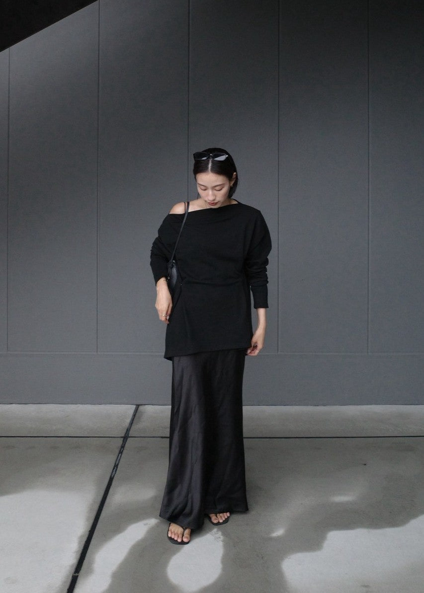 【Pre Order】 Snap Detail Top (Black)