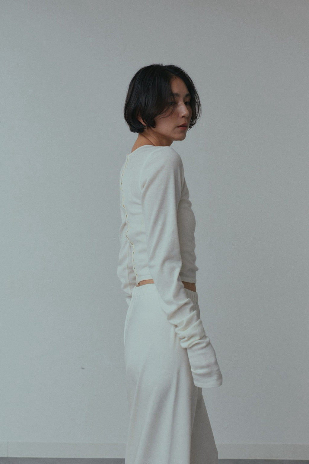 【Pre Order】Reframed Sleeve Top (Ivory)