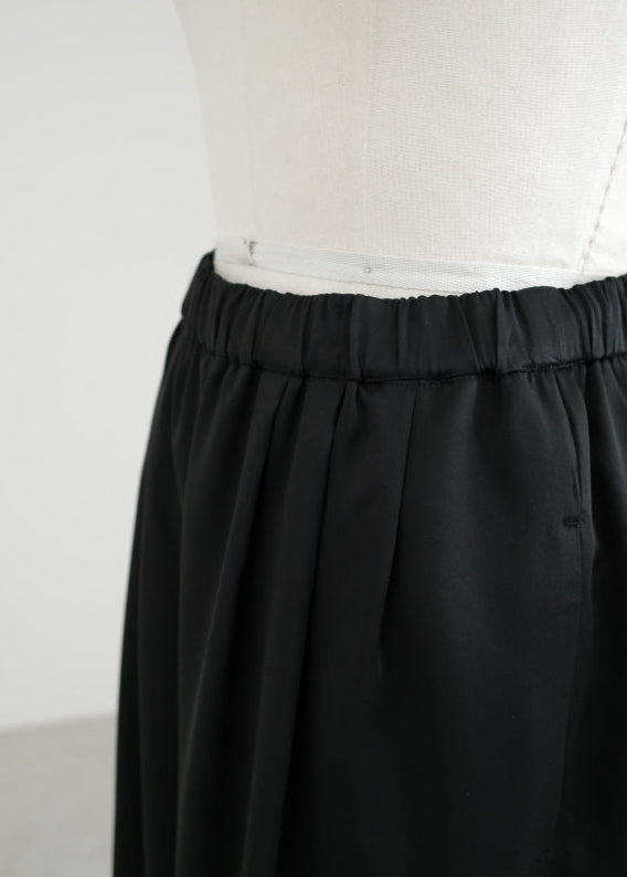 【Pre Order】Satin tuck wide pants