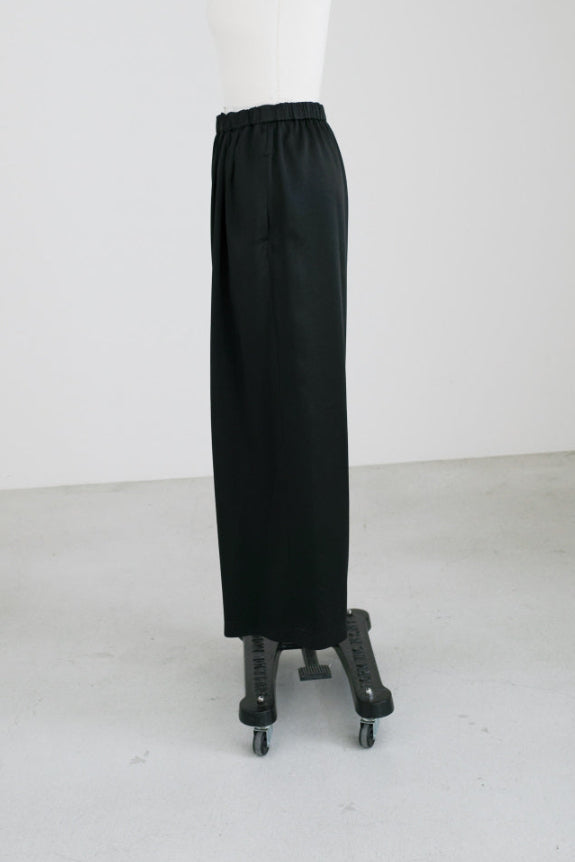 【Pre Order】Satin tuck wide pants