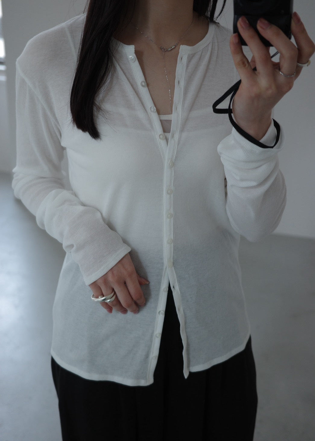 【Pre Order】2way long sleeve cardigan