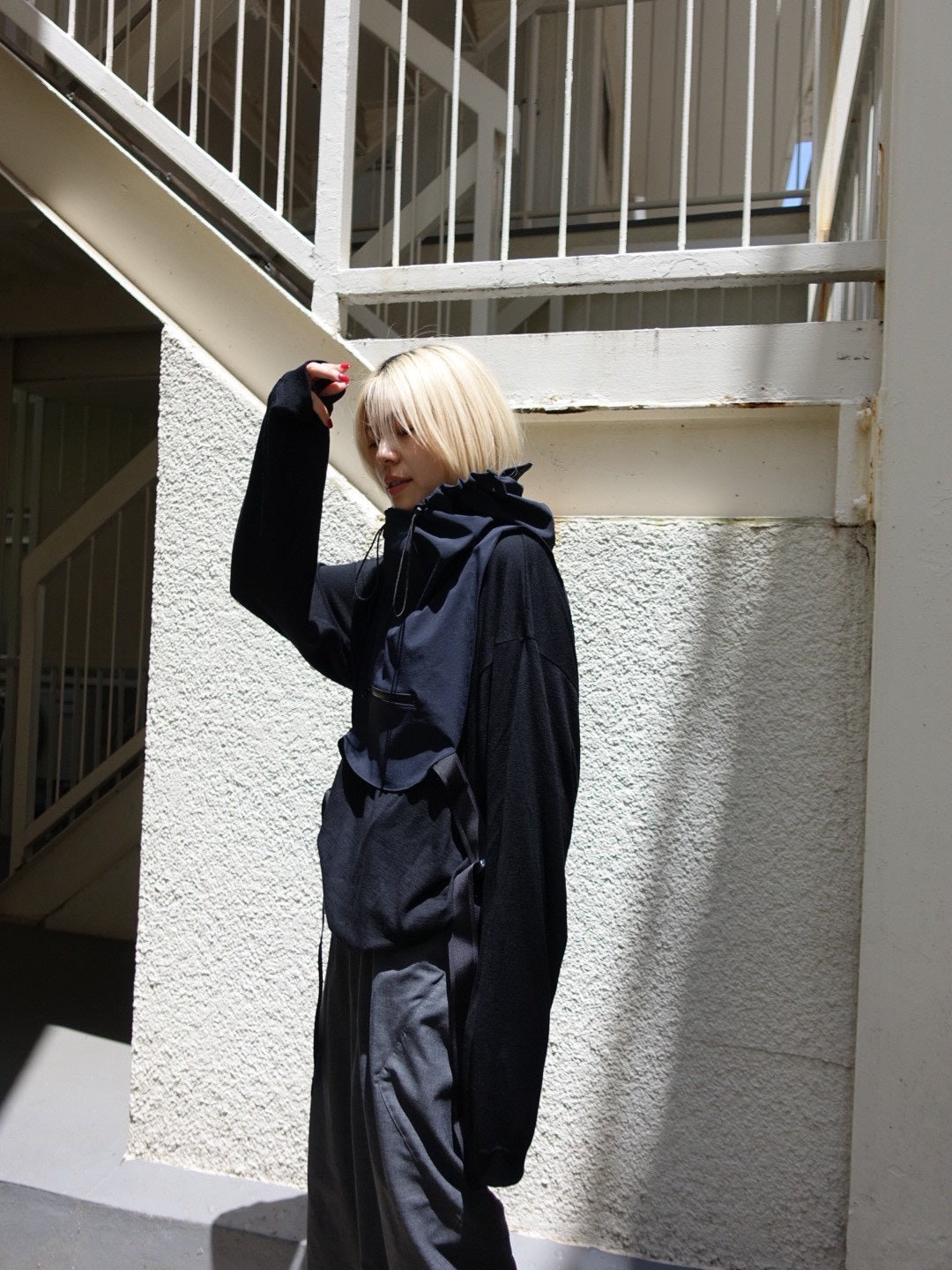 帽子 VEIL HOOD BLACK VEIL HOOD – THEATER