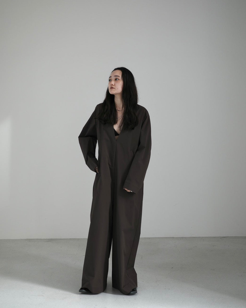 【Pre order】Vneck Straight Jumpsuit