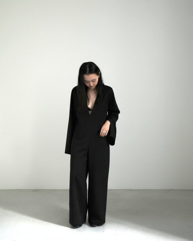 【Pre order】Vneck Straight Jumpsuit